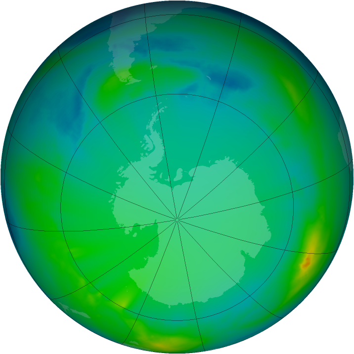Ozone Map 2007-07-04